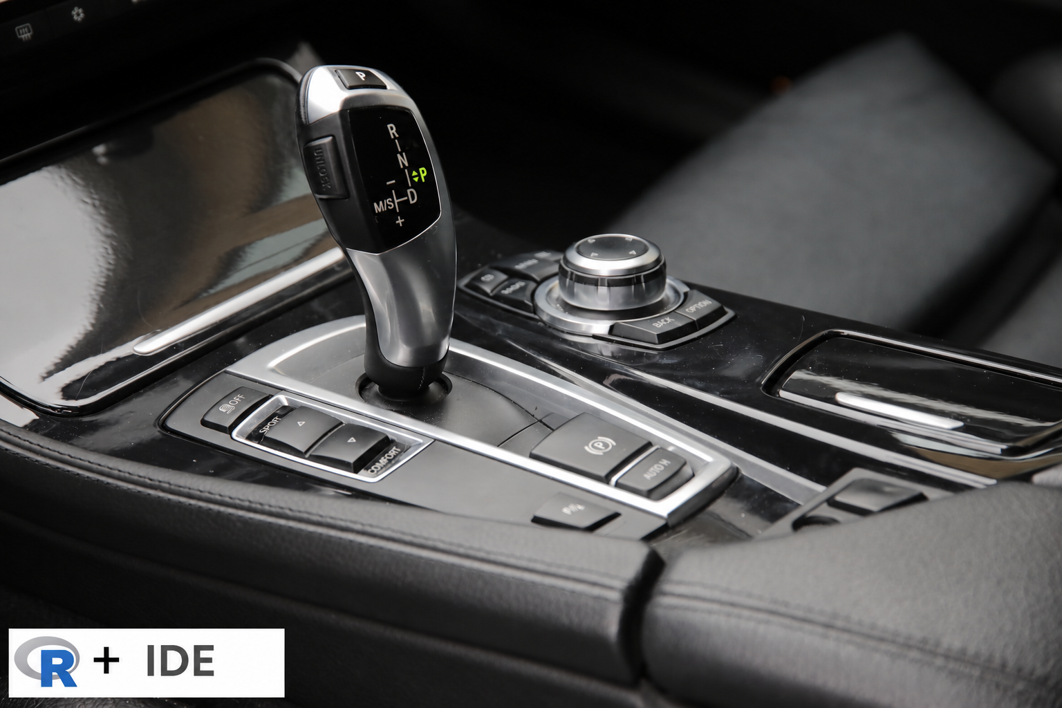 automatic car gear shift representing the ease of Positron