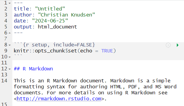 An RMarkdown document